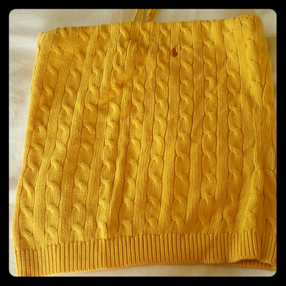 Ralph Lauren knit yellow tube top
